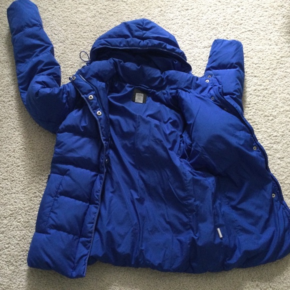 J.Crew Blue Down Puffer Coat XS - Picture 3 of 5